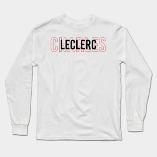 Charles Leclerc Driver Name - 2022 Season #3 Long Sleeve T-Shirt